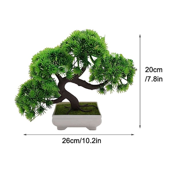 Pottet Desktop Display Have Levende Stue Kunstig Bonsai Træ Hjem Dekoration Gave