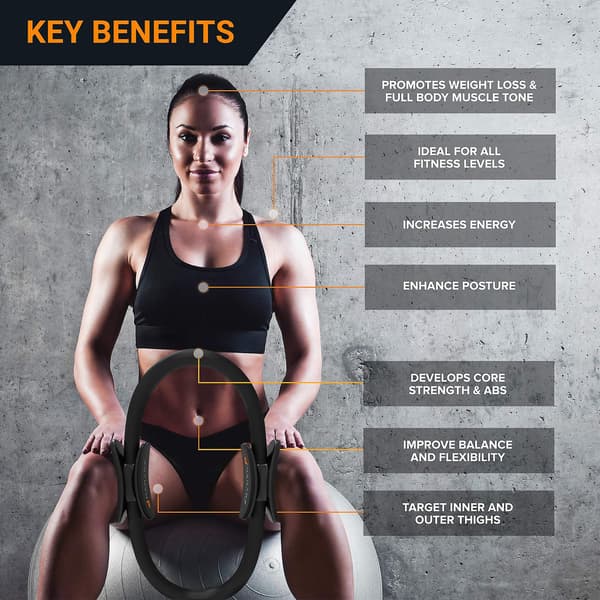 Pilates Ringmagic Fitness Ring Utrustningbäckenbottentränare