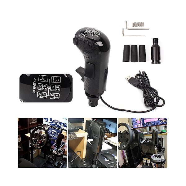 PC USB Hög-Låg Växelsimulator Växelknopp för G29 G27 G25 Th8a USB Växelknopp för Ets2 Hb043