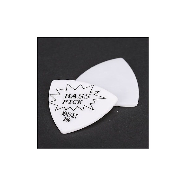 Basguitarplektre 5 stk. Plektre 2mm Hvid