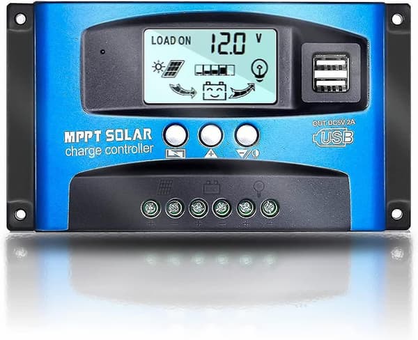 Mppt 100a 12v/24v Auto Focus Tracking Solar Panel Charge Controller Regulator Med Dual Usb Port, Lcd Display, Ny Mppt Teknisk