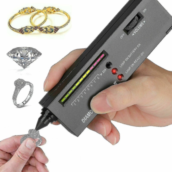 Diamanttester Selector Upplyst Smycken Ädelstenstestverktyg Med LED-indikator