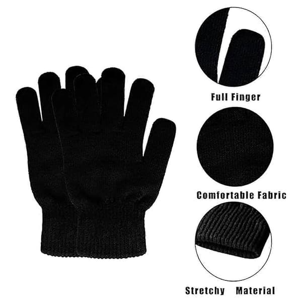 Winter Magic Hansker, Elastisk Strikket Stor Pakke