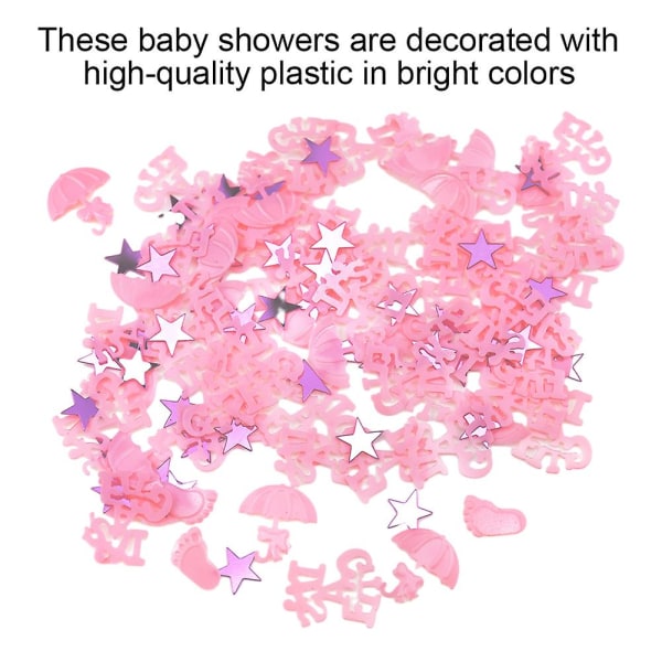 Dop Födelsedag Baby Shower Konfetti Present Scatter Dekoration Bordspaljetter