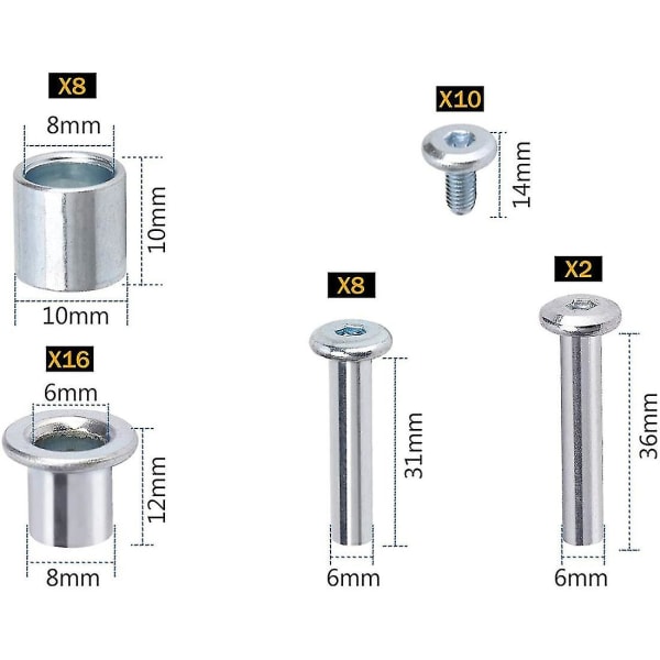 Inline Skate Aksel Spacer Skrue, Skatehjul Leje Spacer, ro