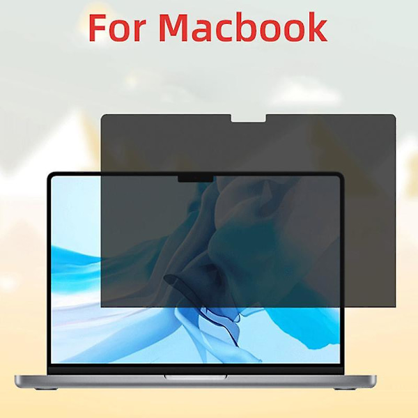 Anti-spionage Skyddsskärm i Härdat Glas för MacBook Pro 14 tum (2021) (A2442)/14 tum (2023) (A2779)