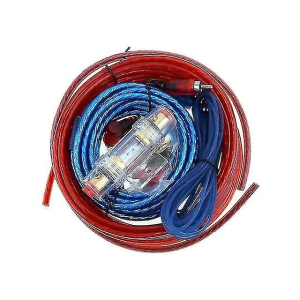60 Amp säkringshållare 8ga strömkabel subwoofer högtalare bil ljudkabel ledningsförstärkare installation Wi