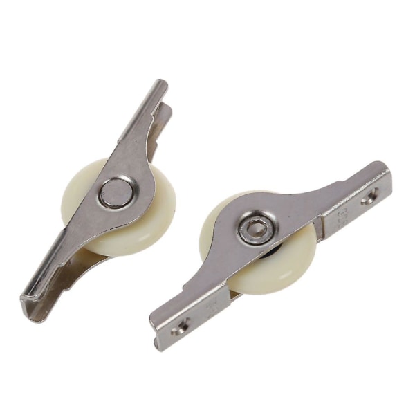 6 stk Hvite Dører Vinduer Enkelt Nylon Glidehjul Rulle 62mm Lengde