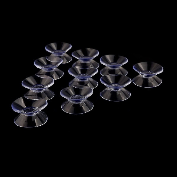 10 stk 30mm dobbeltsidede sugekopper Sugepuder til plastglas