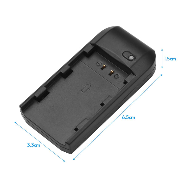 Np-fv5 Batterilader med LED-indikatorlys + 2 stk. Np-fv5 Plus-batterier 3,7v 1000mah med USB-ladekabel