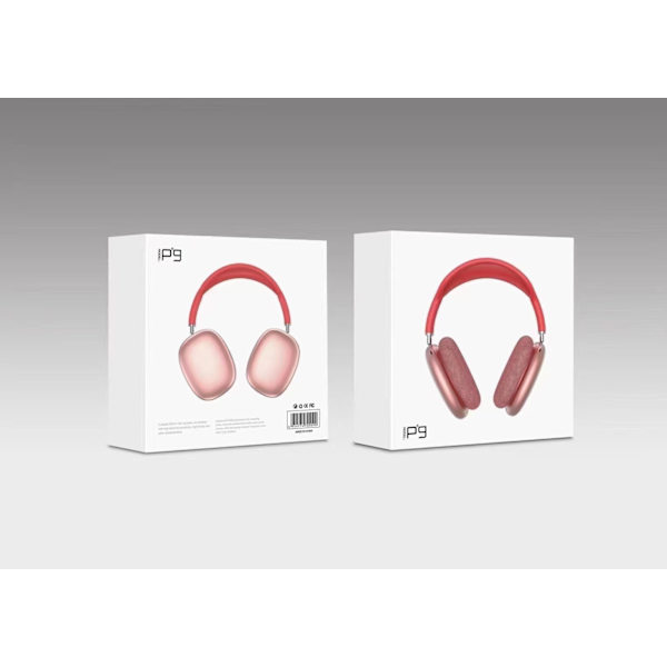 Nye P9-Max TWS Bluetooth-hodetelefoner Trådløse hodetelefoner red