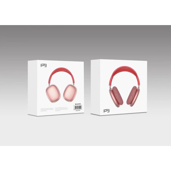 Uudet P9-Max TWS Bluetooth -kuulokkeet langattomat päähän asennettavat kuulokkeet red