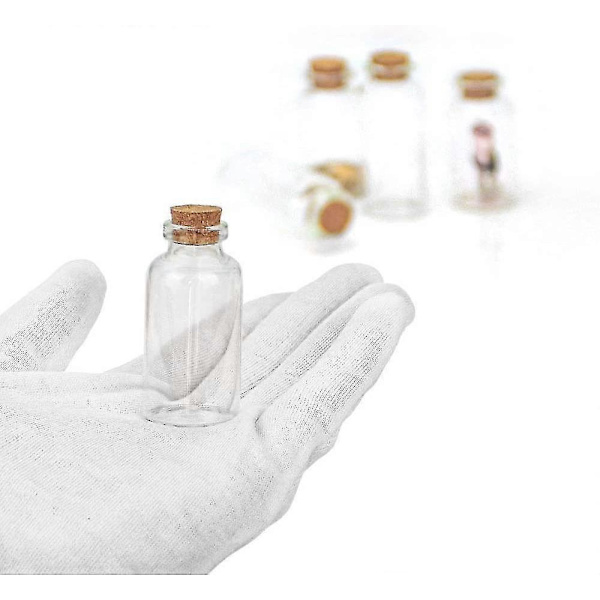 48 st 25 ml Mini Glasflaskor Med Korkar