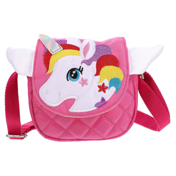Tecknad Unicorn Crossbody-väska Toddler Unicorn Crossbody-väska Bedårande axelväska