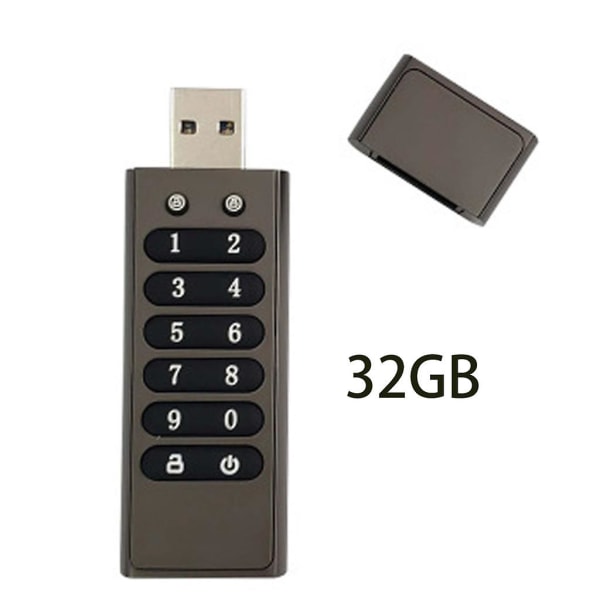 32/64/128/256 GB krypteret USB3.0 Flash Drive Hardware Password Memory Stick