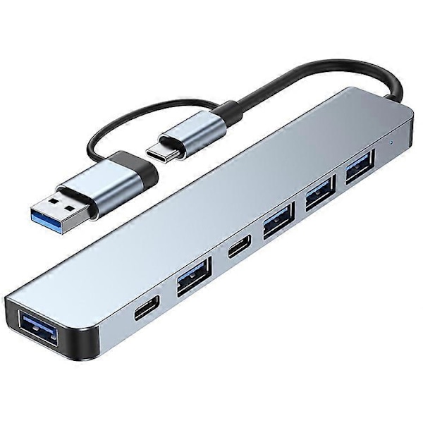 2217TU 7-i-1 Laptop Tablet USB Hub Udvidelses Dock USB 3.0 / USB-C Multi-Port Adapter