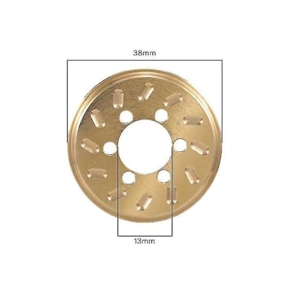 2 stk messing 63g intern motvekt for 1,9 2,2 tommers felger aksial Scx10