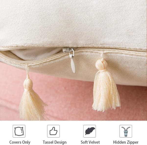 2-pack mjuka dekorativa kuddfodral i sammet