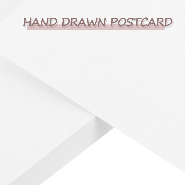 50 stk. Blanke kort Flashkort Memokort Notekort Gør-det-selv lykønskningskort Postkort