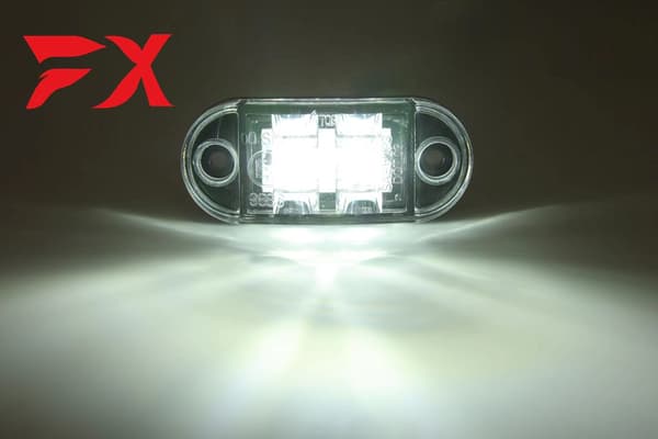 10 stk varsellys LED tåkelys tilhenger lastebil LED sidemarkør white