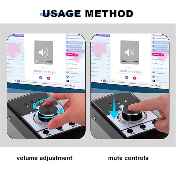 Lydkort Computer Multi Media Lydstyrkekontrol Audio Interface Til Pc Laptop Android Streaming Video Lydløs Kontrol