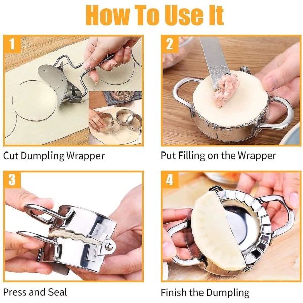 6-delad degpressats, Ravioli Maker, Dumpling Maker Set, Dumpling Maker Machine, Dump