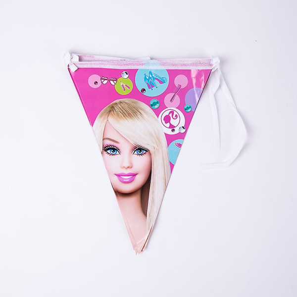 Barbie-syntymäpäiväjuhlien koristelu alumiinifolio ilmapallo lapsille tytöille tapahtumatarvikkeet tausta kertakäyttöiset pöytäastiat banneri lahjapussi Pennant - 1 combo