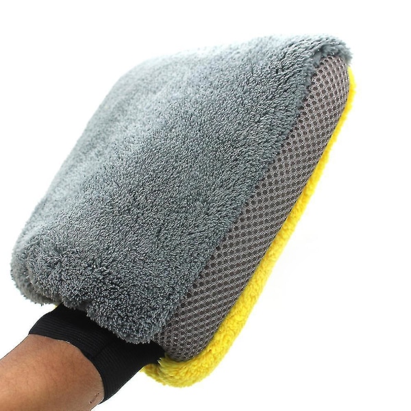 Vislone 2 stk. Mikrofiber Multifunktionel Bilvask Vant Anti-Scratch Vaskehandske 2 stk.