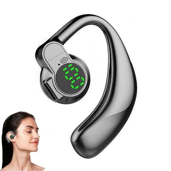 Trådlösa hörlurar Bluetooth 5.3 Headset True Wireless Stereo Hörlurar Black