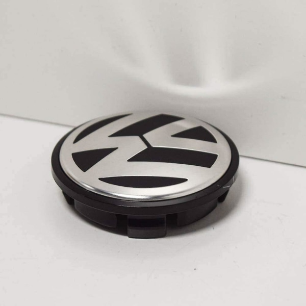 Fælge Center Kapsel Satin Sort Høj Krom 65mm - 4stk/sæt