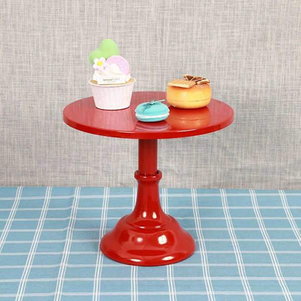 Metalljärn kakställ runt piedestal dessert hållare cupcake display rack bakverk för födelsedag bröllop