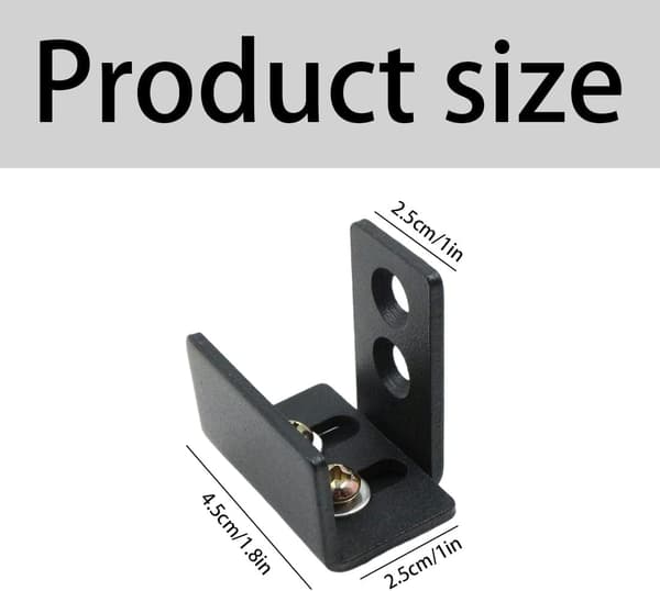 Justerbar bundskinne - sort hardware i kulstofstål