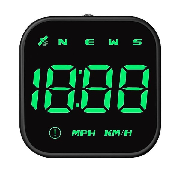 Hud Bilhastighetssensor Tidsplan Hastighetsalarm Gps Head-up Display Auto Elektroniske Tilbehør Passer Alle