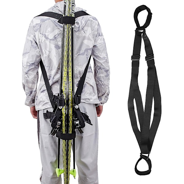Skistav- og polstropper - Justerbare skistavstropper - Skistavholder - Skistavstropper i nylon - Skitillbehør for menn, kvinner og barn