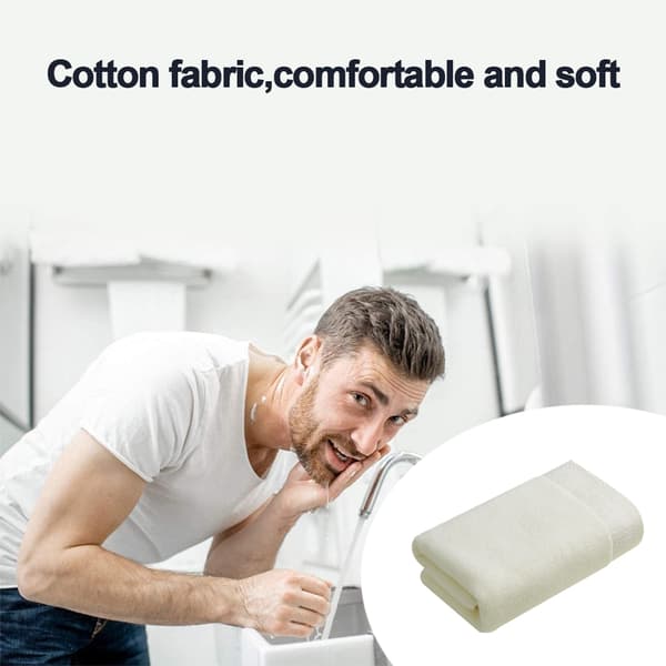 Håndklæde Sæt med 4 Bløde Plys Absorberende Badehåndklæder 100% Bomuld Premium Vaskeklude til Spa Badeværelse 34*73cm White