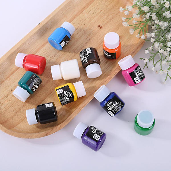 Multifunktionel Maling Lyse Farver Maling Pigment Til Tekstil Sten Glas 12x
