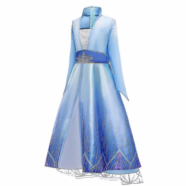 Elsa Cosplay Costume Girl Princess Dress 140