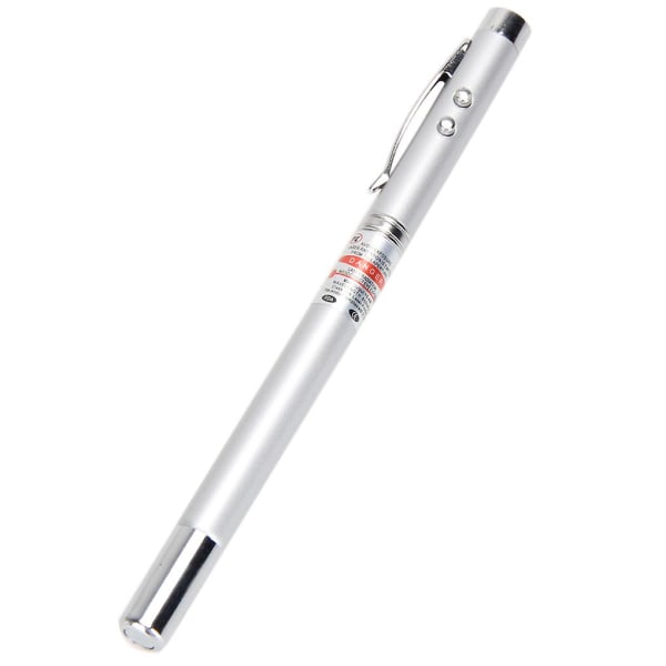 5-i-1 Retractable Led Pointer 0,5mm Ballpoint Pen Multifunksjon Hjem