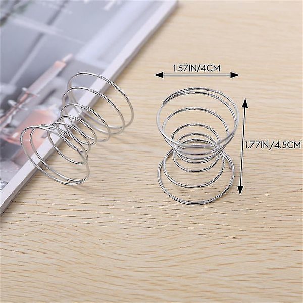 6 stk. Luftstand Luftplante Beholder Tillandsia Holder Rustfrit Stål Display Luft Ananas Base