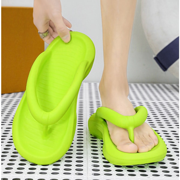 Sommar utomhus strand flip-flops bekväma halkfria par tofflor 41