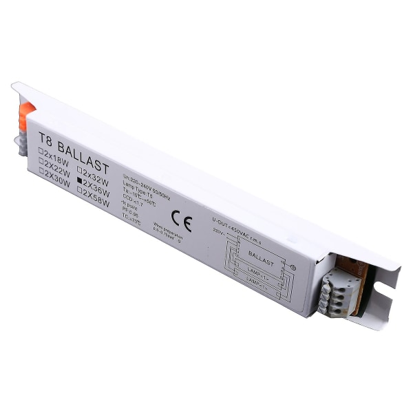 220-240v AC 2x36w Wide Voltage T8 Elektronisk Ballast Fluores