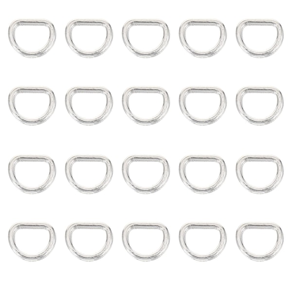 100 st Handväska Diy Patchwork Spänne Metall Rund Wire D Spänne Metallbåge Låsning D- Ring