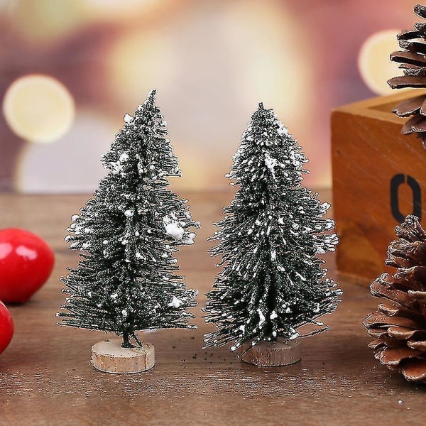 2 kpl nukkekodin miniatyyri joulukuusi keijupuutarha nukkekodin koristelu