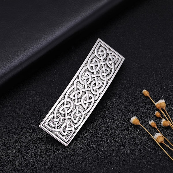 Retro Metall Celtic Hårklipp - Lag vårlig hårstyling Smykker Bryllup Brud Smykker Jente (Sølv) 4
