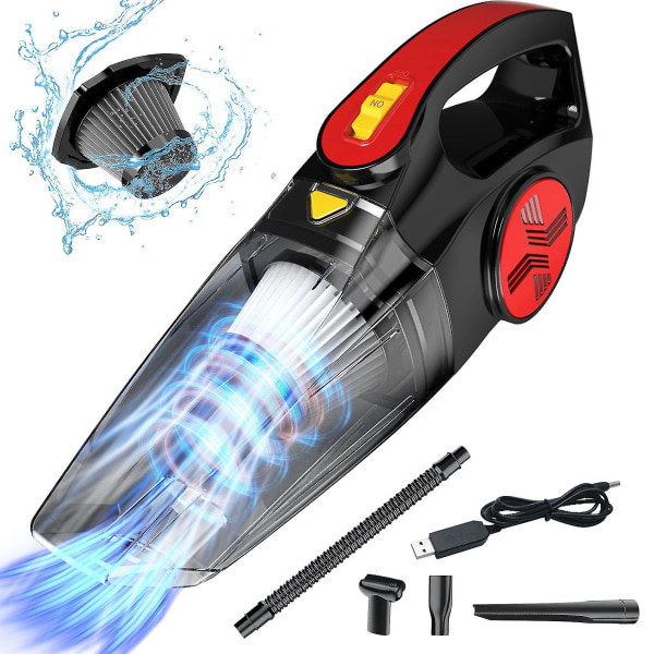 Car Vacuum Cleaner Cordless Rechargeable Handheld Vacuum With Portable High Power 7000pa For Car Ho