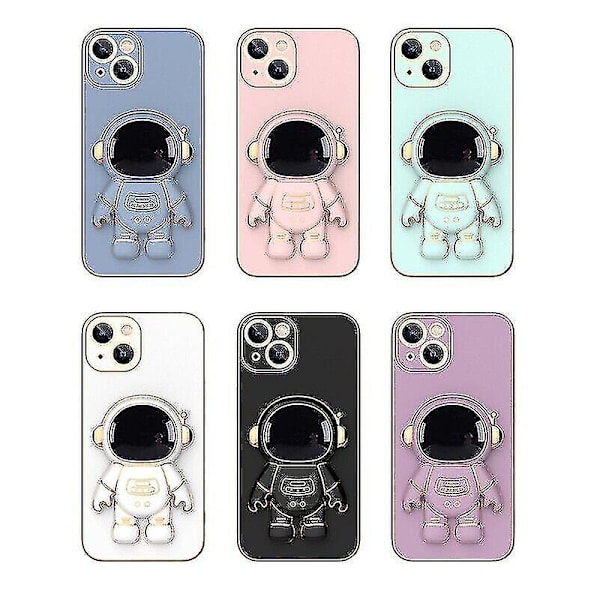 Astronaut hopfällbart stativfodral för Iphone 13 Pro Max 11 12 Xr X Xs 7 8 telefonfodral