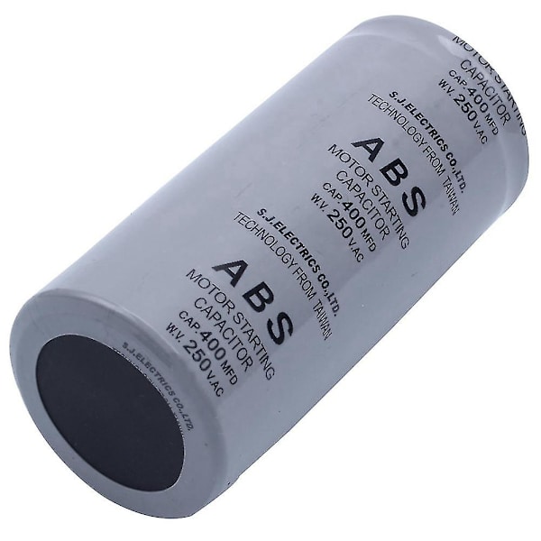 Abs 400mfd 400uf 250v Cylindrisk AC-motorstartkondensator