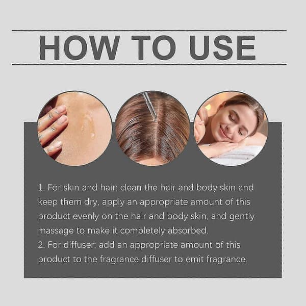 1/2/3 st vit mysk eterisk olja - återfuktande, aromaterapi & diffusoranvändning, 60 ml 1PC