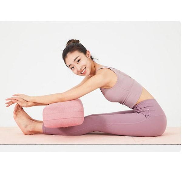 Yogakudde Mjuk Tvättbar Polyester Rektangulär Portabel Yoga Bolster Sömnkudde Yoga Fitness Sup