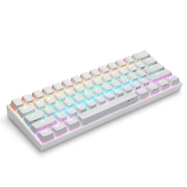 Anne Pro2 Bluetooth Rgb 61-tangenters Mini Mekanisk Tangentbord Svart Kailh Box Röd